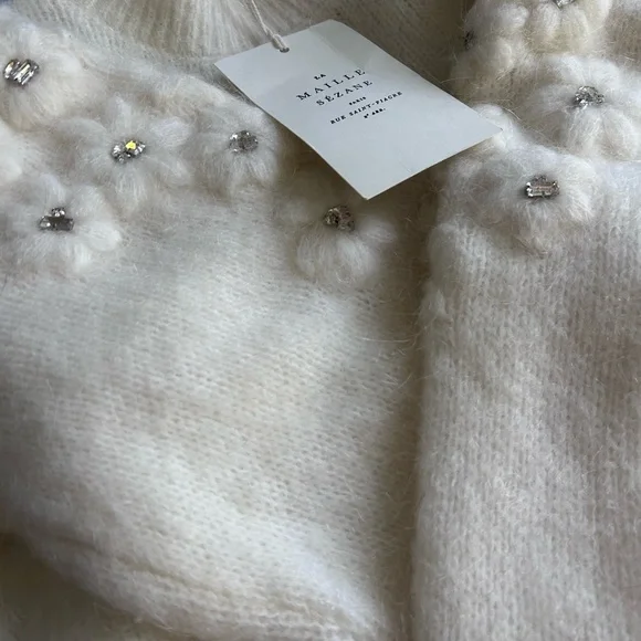 NWT Sezane Luke Jumper Ecru - Picture 5 of 5